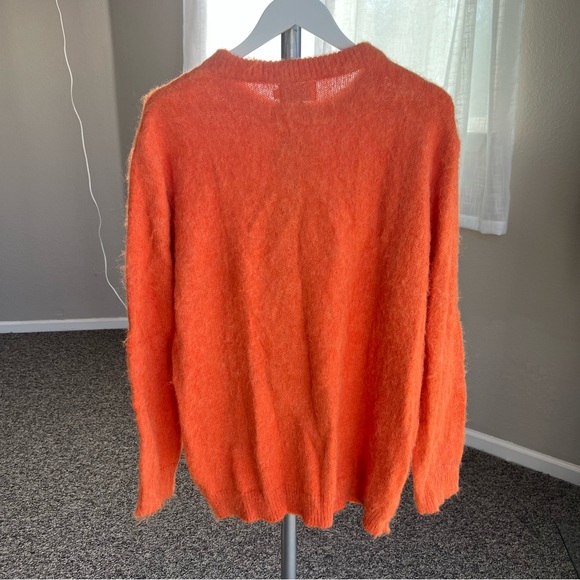 NWT OXKNIT Orange Cat Sweater 4X - Picture 4 of 7